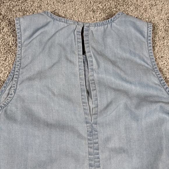 RVCA womens Denim Dress With Pockets size Medium - Picture 9 of 11